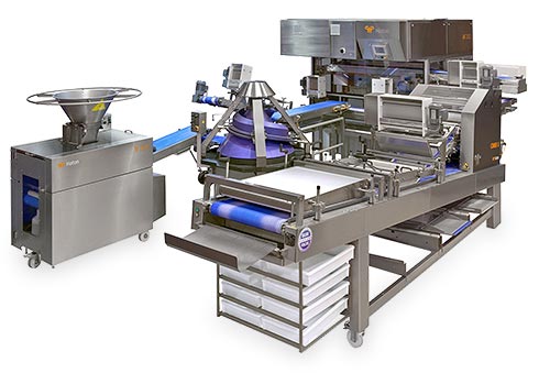 WP Haton Crustica Bread Line, WP Bakery Group USA Industrial Baking Equipment in Shelton, CT USA