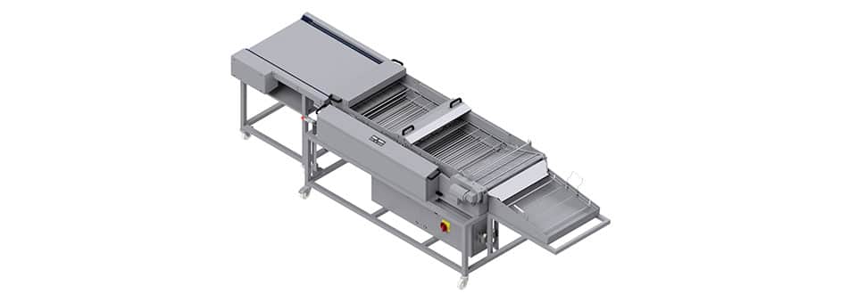 dla-660-continuous-open-kettle-fryer The WP Riehle DLA 660 Donutmaster Continuous Open Kettle Fryer automatically turns over donuts, filled donuts and cake donuts during the frying process.
