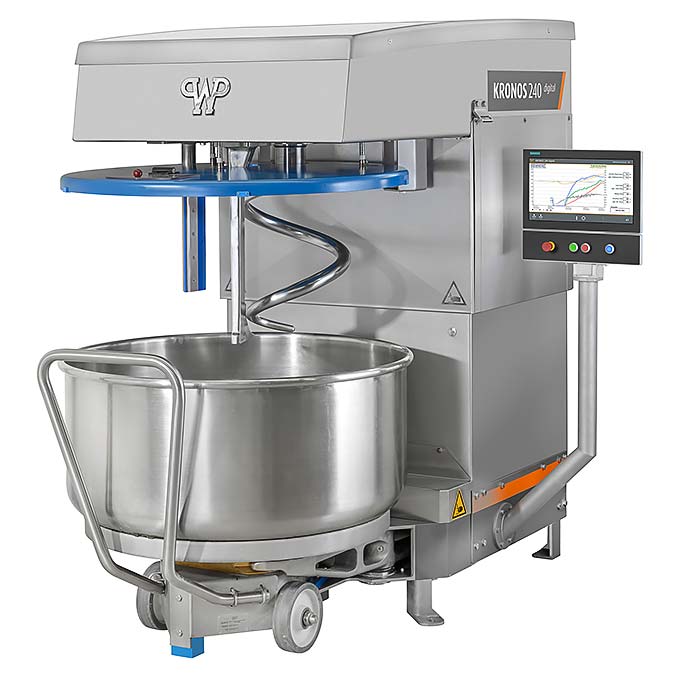 Our WP Kemper Digital Spiral Mixer, the intelligent spiral mixer knows when to stop mixing.