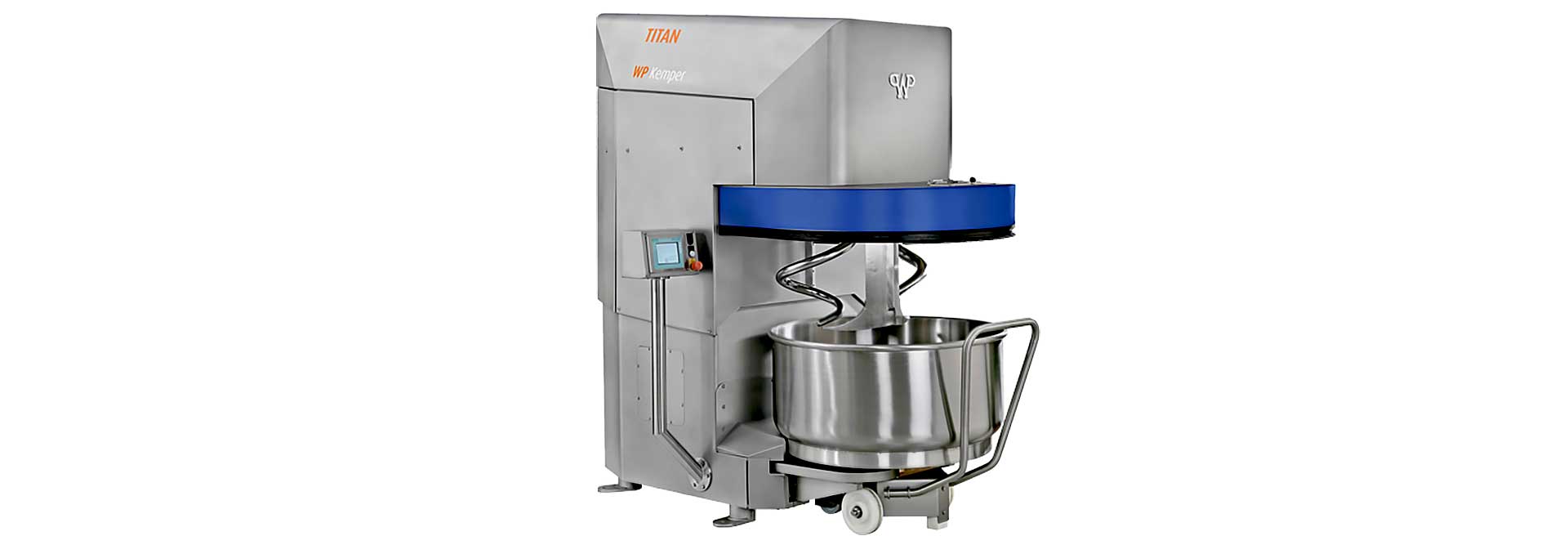 f-wp-kemper-titan-spiral-mixer@2x Our WP Kemper Titan Spiral Mixer meets the highest demands for performance and dough quality. | WP Bakery Group USA, Retail, Wholesale, Commercial Bakery Equipment and Industrial Bakery Equipment, Shelton, CT