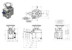 WP Haton B 300 Dough Divider Illustrations